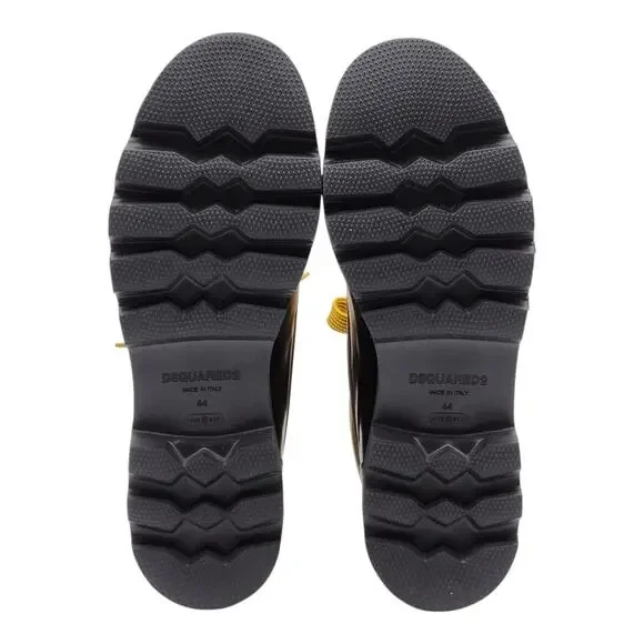 Dsquared2 Rubber and Leather Hiking Duck Boots Black 44 11US $1220